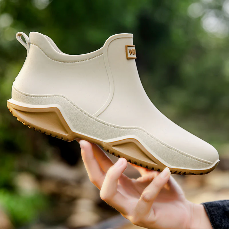 Fashionable Short-Cut Unisex Rain Boots – Waterproof, Anti-Slip, All-Season PVC Fishing & Work Boots