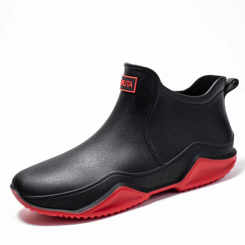 Fashionable Short-Cut Unisex Rain Boots – Waterproof, Anti-Slip, All-Season PVC Fishing & Work Boots