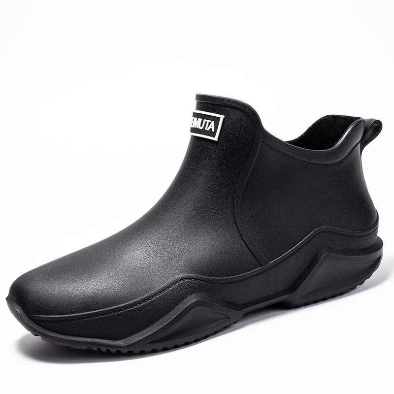 Fashionable Short-Cut Unisex Rain Boots – Waterproof, Anti-Slip, All-Season PVC Fishing & Work Boots