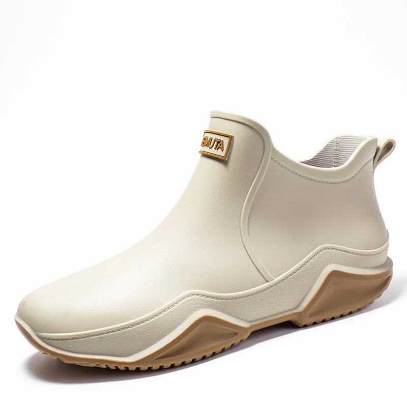 Fashionable Short-Cut Unisex Rain Boots – Waterproof, Anti-Slip, All-Season PVC Fishing & Work Boots